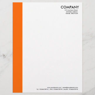 Farbrand - Orange Briefbogen