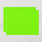 Farbrasengrün Postkarte (Vorne/Hinten)