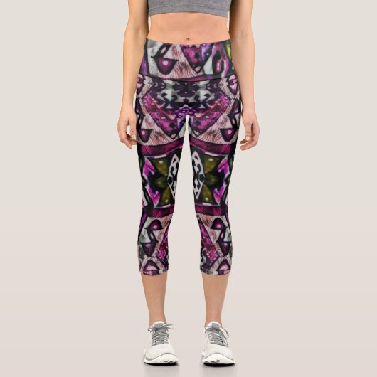 Farbraub Capri Leggings (Vorderseite)