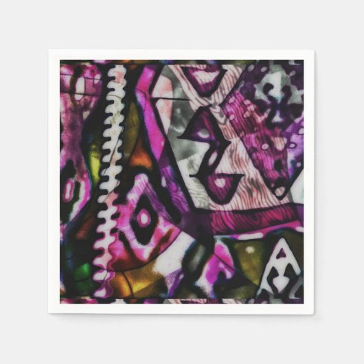 Farbraub Serviette (Vorderseite)