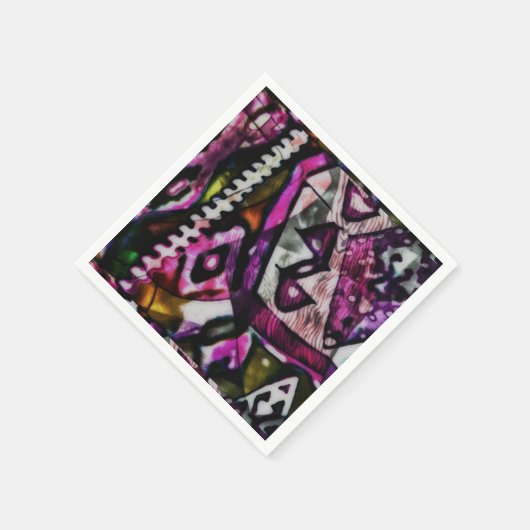 Farbraub Serviette (Ecke)