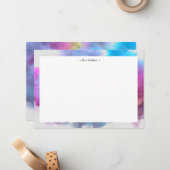 Farbraucheffekt Monografie Mitteilungskarte (Vorderseite/Rückseite Beispiel)