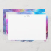 Farbraucheffekt Monografie Mitteilungskarte (Vorne/Hinten)