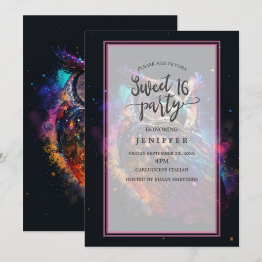 Farbraum Einladung (Vorne/Hinten)