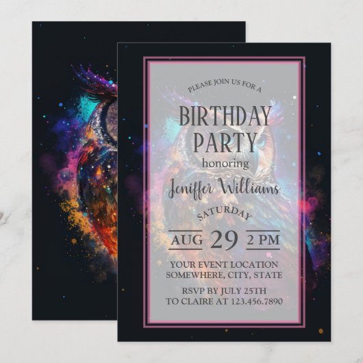 Farbraum Einladung (Vorne/Hinten)