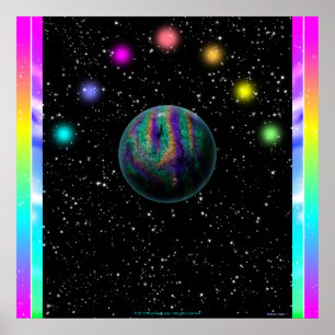 Farbraum-Miniposter Poster