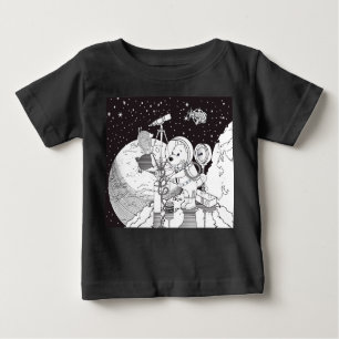 Farbraum mit einem Astronauten-Welpe Baby T-shirt
