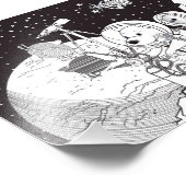 Farbraum mit einem Astronauten-Welpe Fotodruck (Ecke)