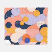 Farbraupenfusion Fleecedecke (Vorderseite (Horizontal))