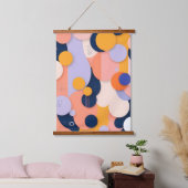 Farbraupenfusion Wandteppich Mit Holzrahmen (Schlafzimmer)