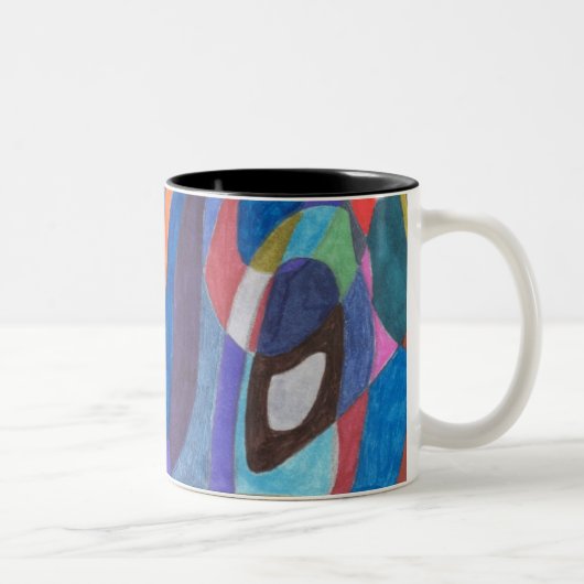 Farbrauschen, Abstrakte Tasse der Kunst (Rechts)