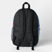 Farbrauschen Bedruckter Rucksack (Rückseite)