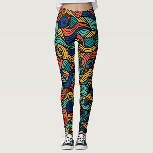 Farbrauschen - Dynamik für Ihre Zuhause Leggings (Vorderseite)