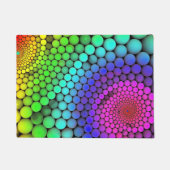 Farbrauschen Regenbogen Modernes Sphere Muster Fußmatte (Vorderseite)