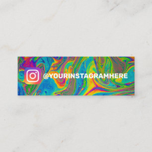 Farbrauschen Wasserfarben-Farbmuster Instagram Mini Visitenkarte