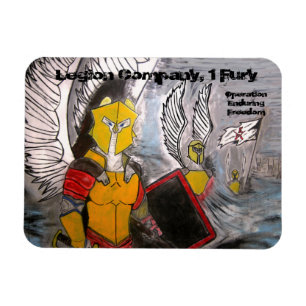 Farbrechteck-Magnet Legion Company Magnet