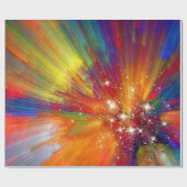 Farbriss-Papier Geschenkpapier (Flach)