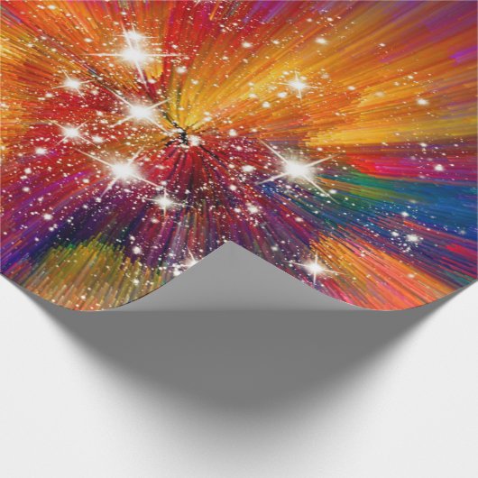 Farbriss-Papier Geschenkpapier (Ecke)