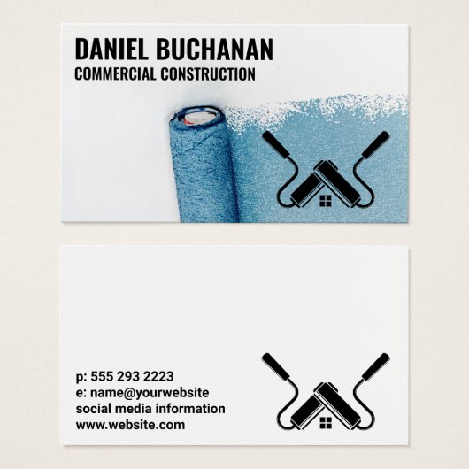 Farbrollen-Logo | Mauerwerk (Vorne & Hinten)