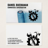 Farbroller Logo | Blue Collar Werkzeuge (Vorne & Hinten)
