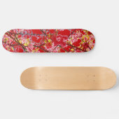 Farbrosa abstrakte Blumengestaltung Skateboard (Horizontal)