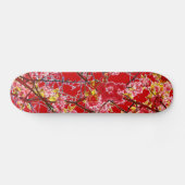 Farbrosa abstrakte Blumengestaltung Skateboard (Horizontal)