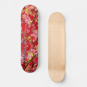 Farbrosa abstrakte Blumengestaltung Skateboard (Vorderseite)