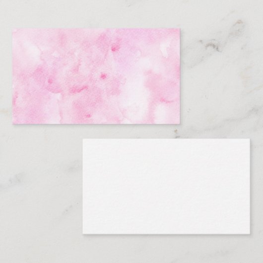 Farbrosa Abstrakte Farbfarbe Mitteilungskarte (Vorne/Hinten)
