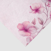 Farbrosa Blume Gewebepapier Seidenpapier (Detail)