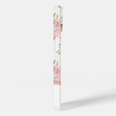 Farbrosa Blumenstrauß Muster Monogramm Case-Mate iPhone Hülle (Rückseite / Rechts)