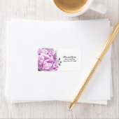 Farbrosa, farbige Farbanschrift Adressaufkleber (Insitu)