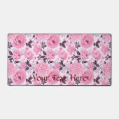 Farbrosa Farbpalettenmuster Schreibtischunterlage (Vorderseite)