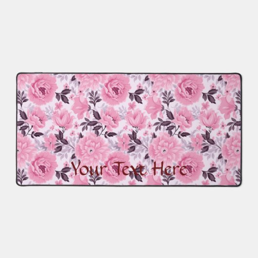 Farbrosa Farbpalettenmuster Schreibtischunterlage (Vorderseite)