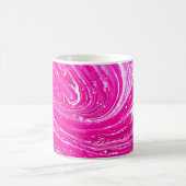 Farbrosa gemischte Hintergrundfarbe. Kaffeetasse (Mittel)