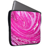 Farbrosa gemischte Hintergrundfarbe. Laptopschutzhülle (Vorne Rechts)