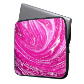 Farbrosa gemischte Hintergrundfarbe. Laptopschutzhülle (Vorderseite Links)