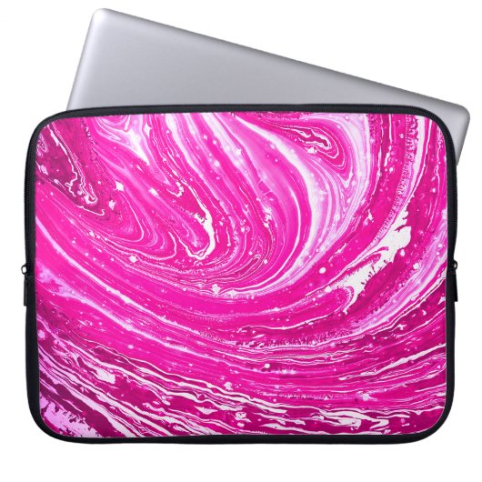 Farbrosa gemischte Hintergrundfarbe. Laptopschutzhülle (Vorderseite)