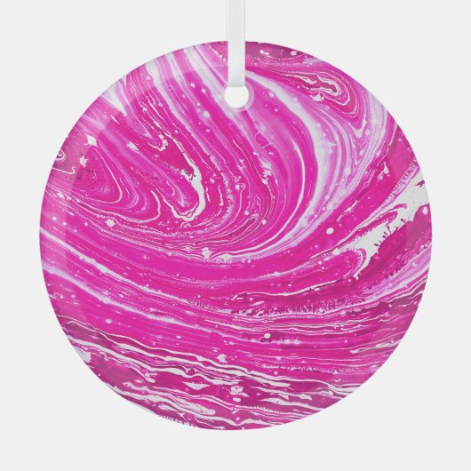 Farbrosa gemischte Hintergrundfarbe. Ornament Aus Glas (Vorderseite)