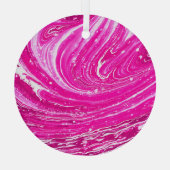 Farbrosa gemischte Hintergrundfarbe. Ornament Aus Glas (Rückseite)
