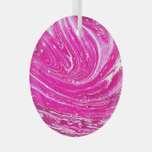Farbrosa gemischte Hintergrundfarbe. Ornament Aus Glas (Vorderseite Rechts)