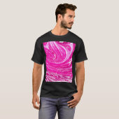 Farbrosa gemischte Hintergrundfarbe. T-Shirt (Vorne ganz)