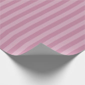 Farbrosa monochrome vertikale Streifen Geschenkpapier (Ecke)