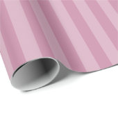 Farbrosa monochrome vertikale Streifen Geschenkpapier (Rolleneckpunkt)