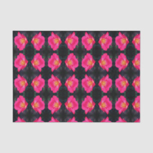 Farbrosa Rose Abstraktes Blumenmuster Decoupage Seidenpapier