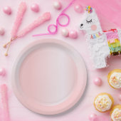 Farbrosa Rose Gold Moderne, trendige Blankenvorlag Pappteller (Party)