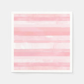 Farbrosa Streifen Serviette (Vorderseite)