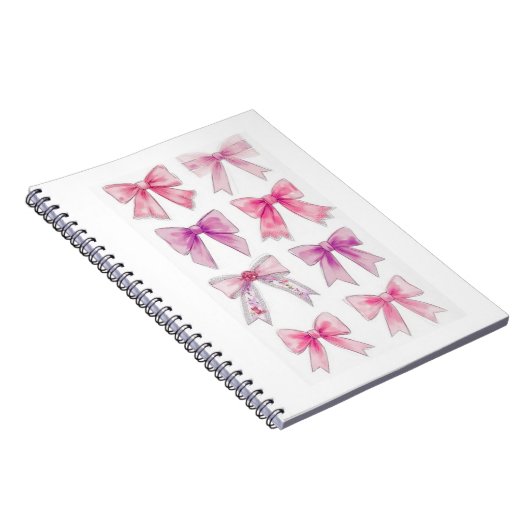 Farbrosa und Lila Bogen-Sammlung Notizblock (Rechte Seite)