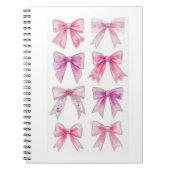 Farbrosa und Lila Bogen-Sammlung Notizblock (Vorderseite)