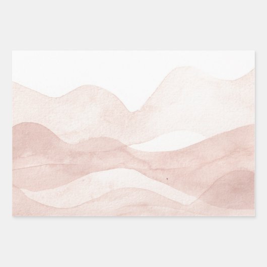 Farbrosa Wrapping Paper Sheets, Matte Geschenkpapier Set (Vorderseite 3)