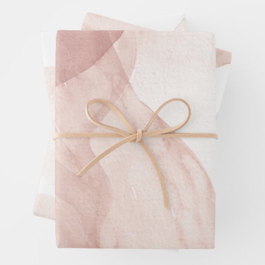 Farbrosa Wrapping Paper Sheets, Matte Geschenkpapier Set (Beispiel)